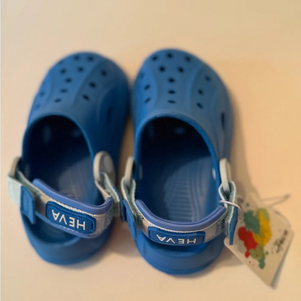 HEVA Blue Clog Sandals NEW - Lightweight Comfort Kids 9